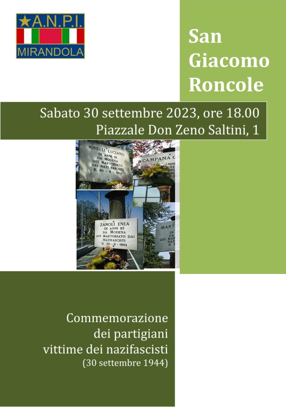 Commemorazione San Giacomo Roncole