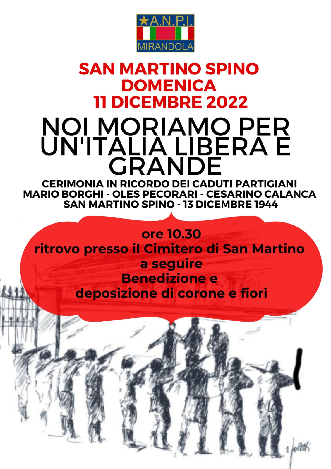 Commemorazione Partigiani di San Martino Spino