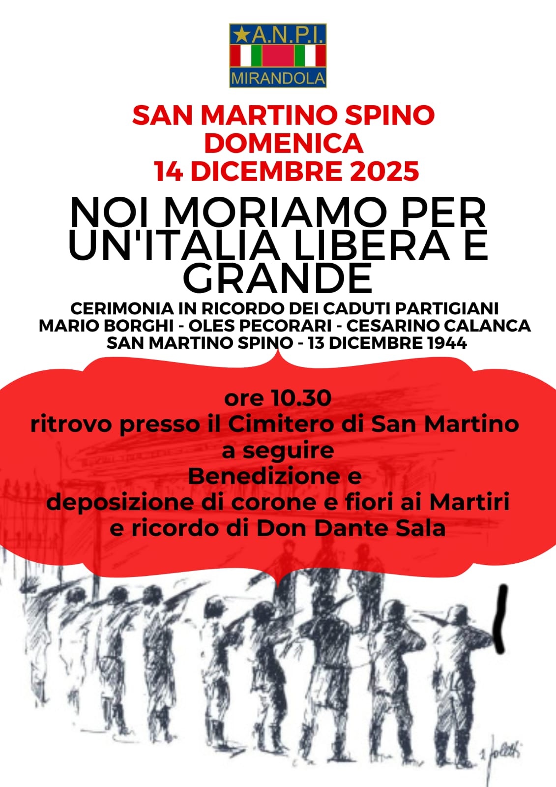 Commemorazione dei Partigiani di San Martino Spino 2025