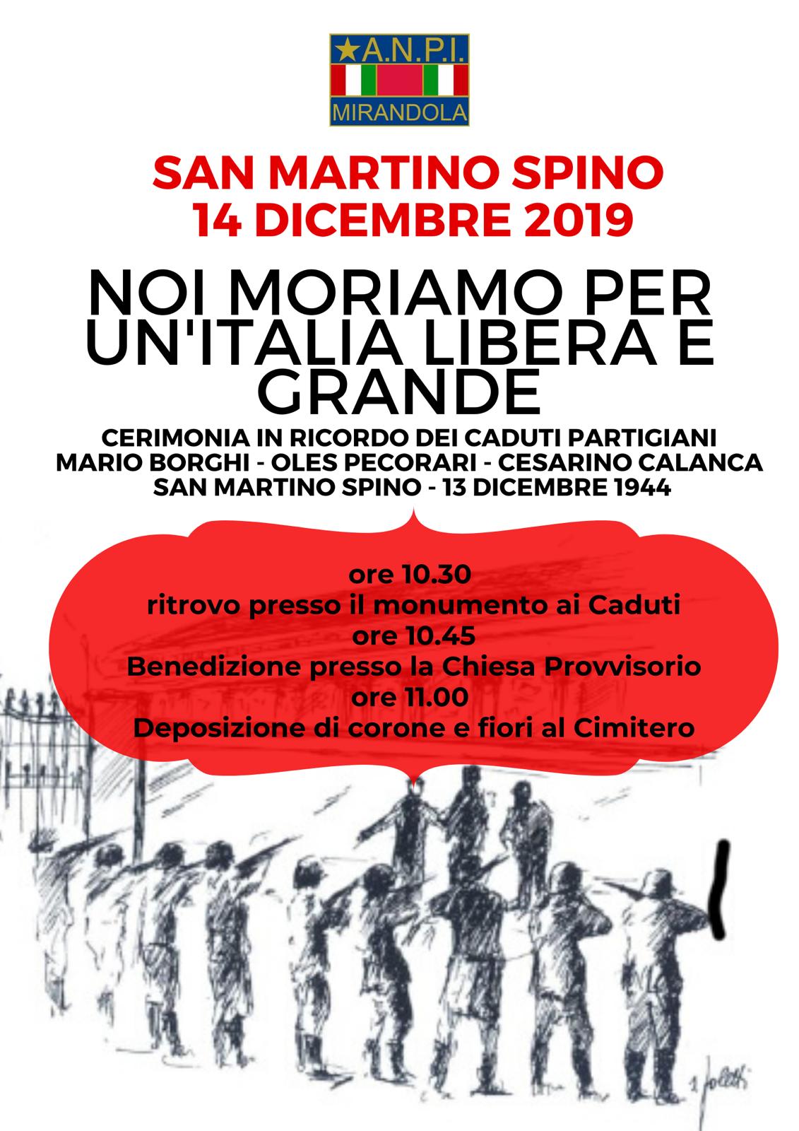 Commemorazione Partigiani San Martino Spino