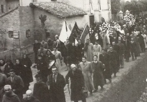 Funerali Partigiani uccisi al caseificio Castagnetti